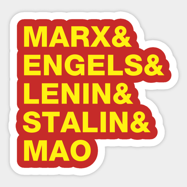 Communist Leaders Sticker by dumbshirts